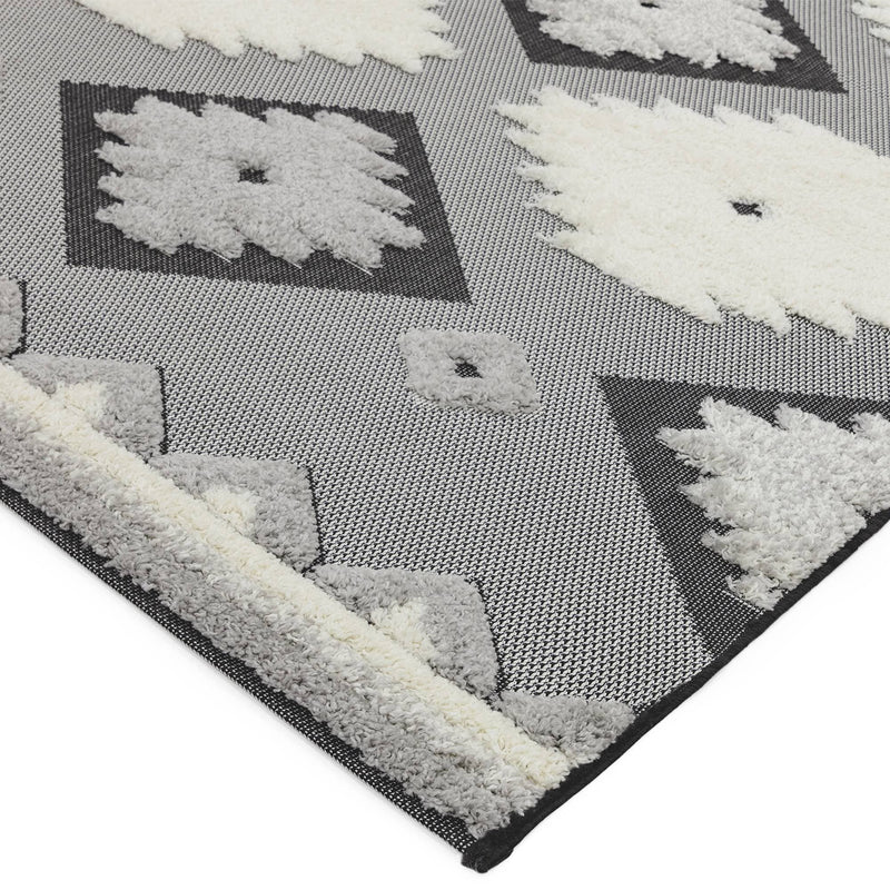 Atmacha Home & Living Rug 160X230 Monty MN01 Black/Cream Tribal - Monochrome - Modern Rug