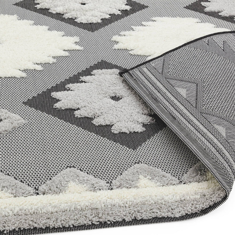 Atmacha Home & Living Rug 160X230 Monty MN01 Black/Cream Tribal - Monochrome - Modern Rug