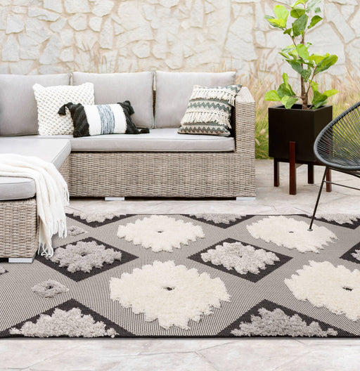 Atmacha Home & Living Rug 160X230 Monty MN01 Black/Cream Tribal - Monochrome - Modern Rug