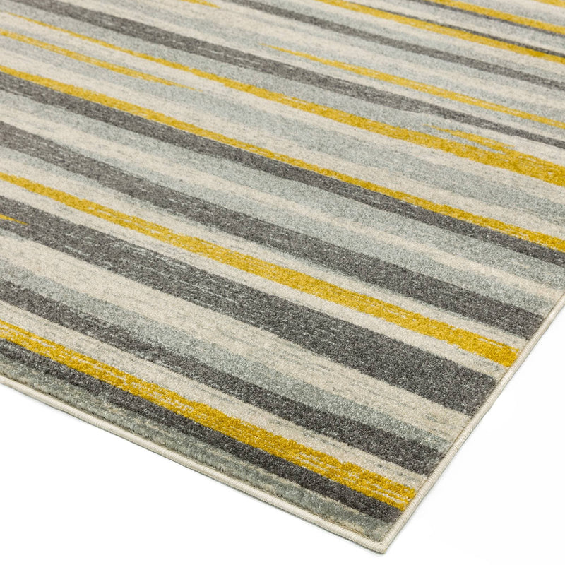 Atmacha Home & Living Rug 200X290 Colt CL10 Stripe Mustard - Multi - Modern Rug