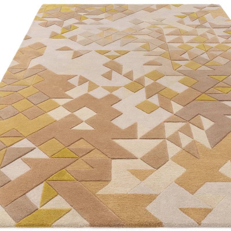 Atmacha Home & Living Rug 200X290 Enigma Gold Multi - Yellow/Gold - Modern Rug