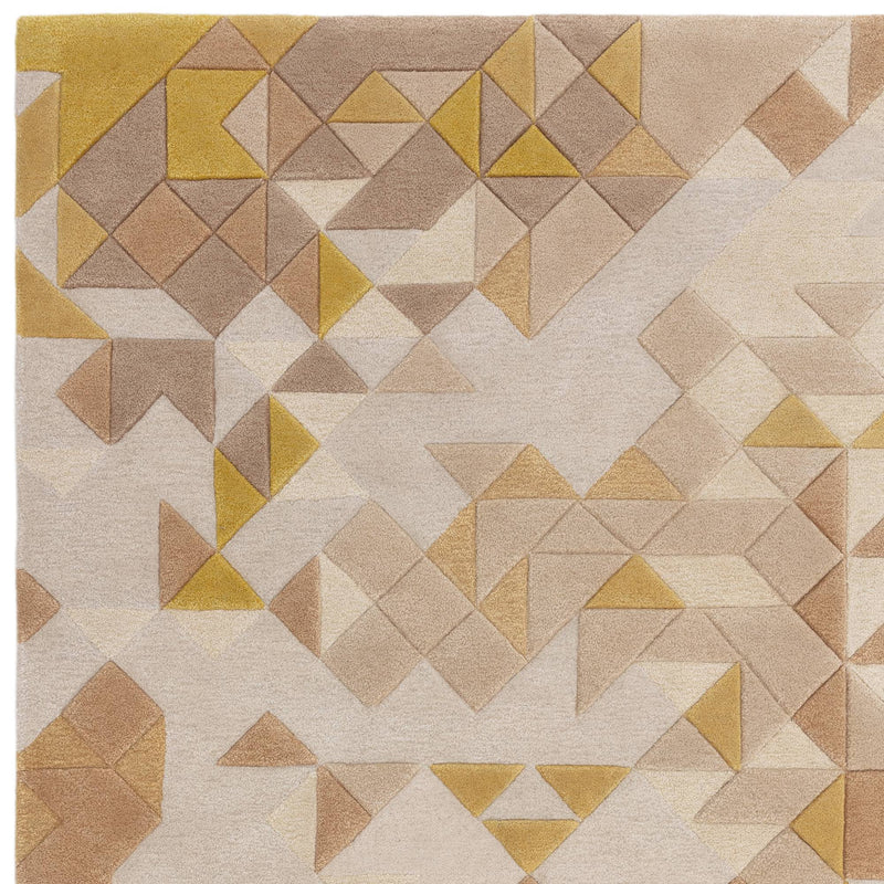 Atmacha Home & Living Rug 200X290 Enigma Gold Multi - Yellow/Gold - Modern Rug