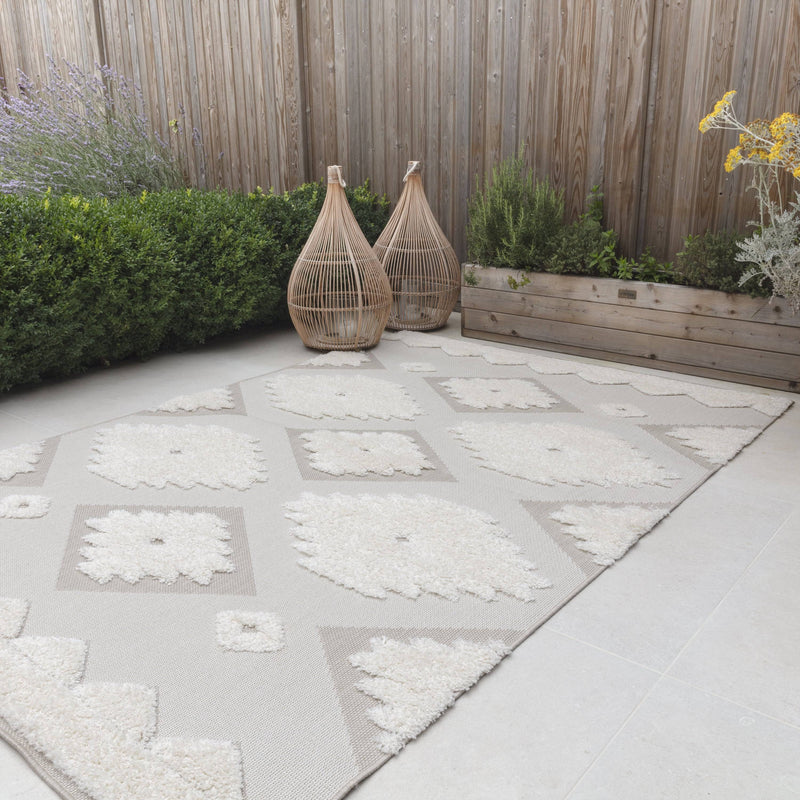 Atmacha Home & Living Rug 200X290 Monty MN02 Natural/Cream Tribal - Beige/Natural - Modern Rug