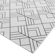 Atmacha Home & Living Rug 200X290 Patio PAT16 Deco Ivory - Monochrome - Flatweave Rug