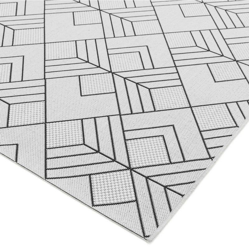 Atmacha Home & Living Rug 200X290 Patio PAT16 Deco Ivory - Monochrome - Flatweave Rug