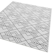 Atmacha Home & Living Rug 200X290 Patio PAT16 Deco Ivory - Monochrome - Flatweave Rug