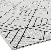 Atmacha Home & Living Rug 200X290 Patio PAT16 Deco Ivory - Monochrome - Flatweave Rug