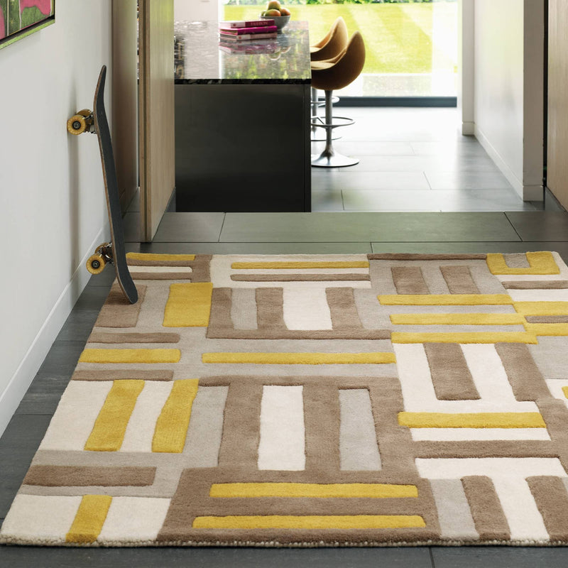 Atmacha Home & Living Rug 200X300 Matrix MAX17 Code Yellow - Multi - Modern Rug