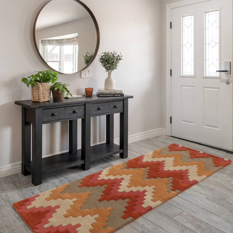 Atmacha Home & Living Rug 200X300 Matrix MAX23 Cuzzo Sienna - Multi - Modern Rug