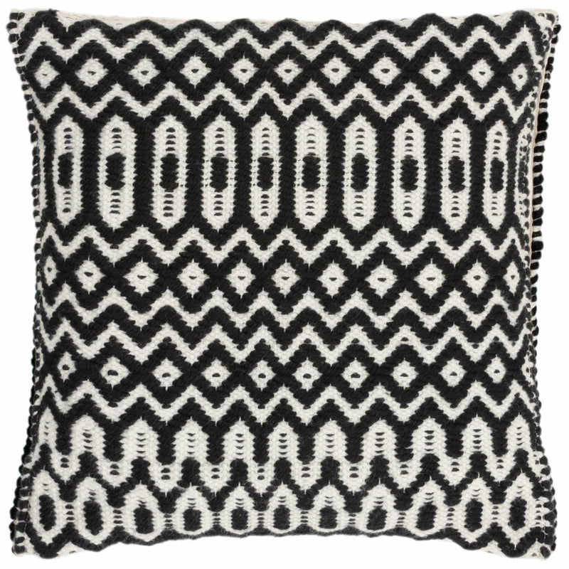 Atmacha Home & Living Rug 45X45 Halsey Cushion Black - Flatweave Rug