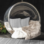 Atmacha Home & Living Rug 45X45 Halsey Cushion Grey - Grey/Silver - Flatweave Rug
