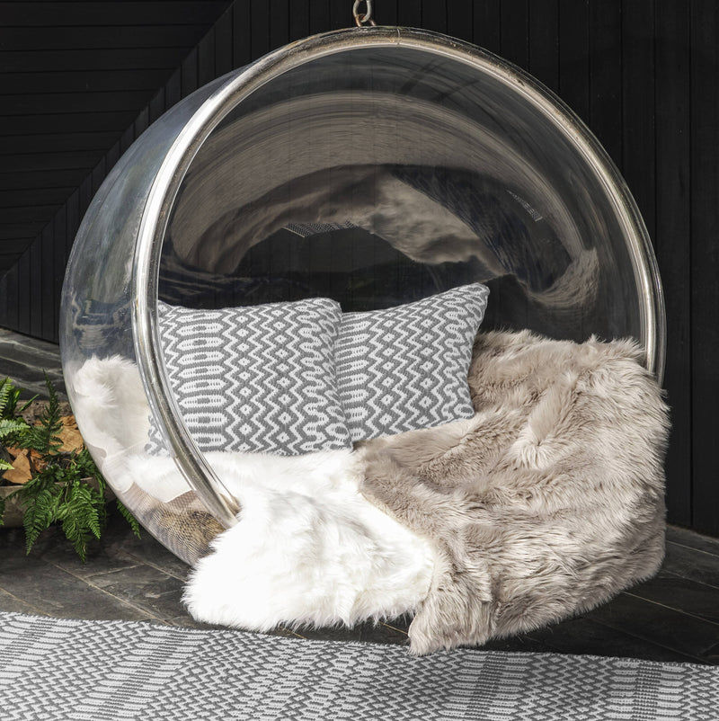 Atmacha Home & Living Rug 45X45 Halsey Cushion Grey - Grey/Silver - Flatweave Rug