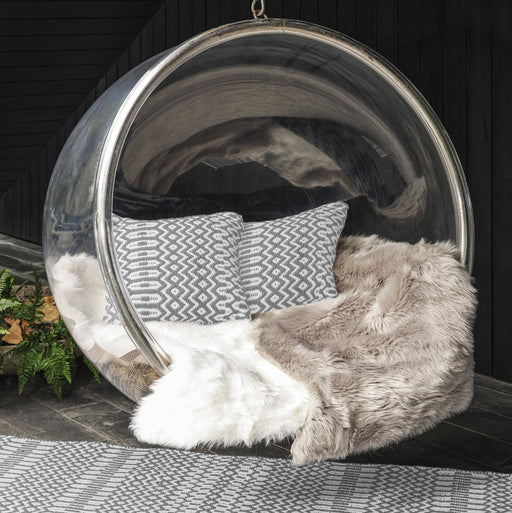 Atmacha Home & Living Rug 45X45 Halsey Cushion Grey - Grey/Silver - Flatweave Rug