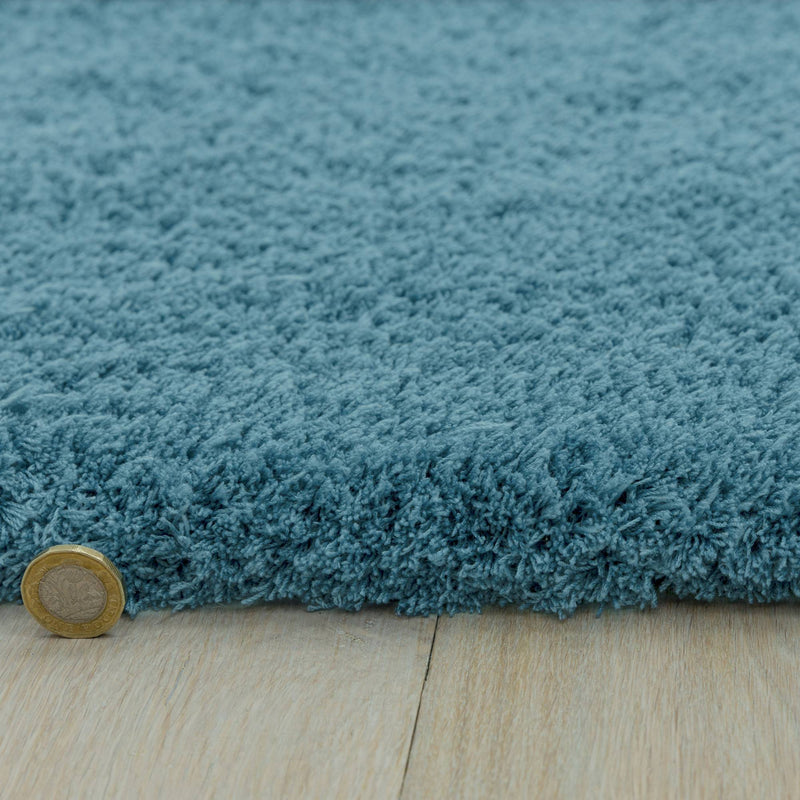 Atmacha Home & Living Rug 80X150 Lulu Duck Egg - Blue - Shaggy Rug