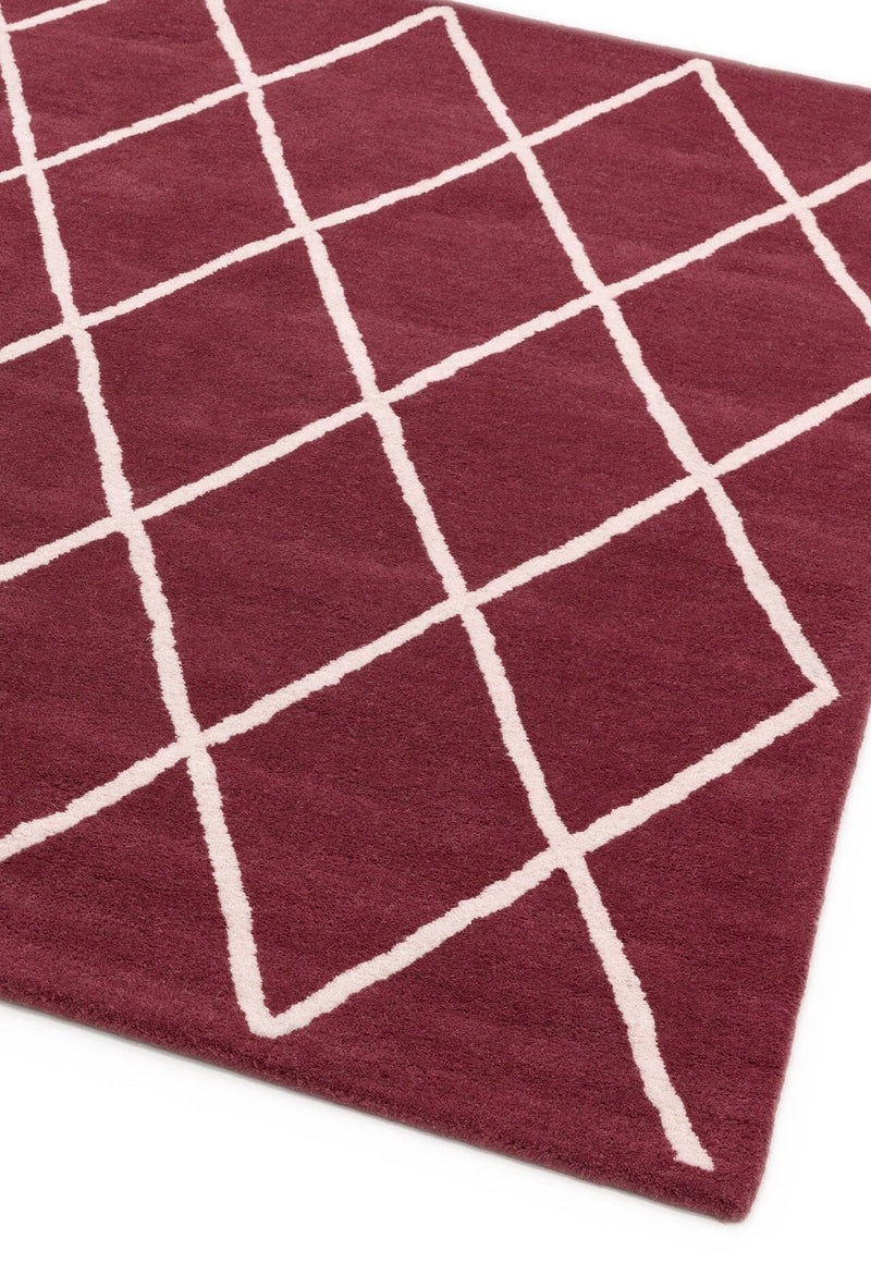 Atmacha Home & Living Rug Albany Diamond Berry Modern Rug