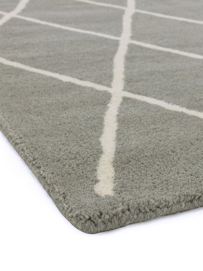 Atmacha Home & Living Rug Albany Diamond Silver Modern Rug