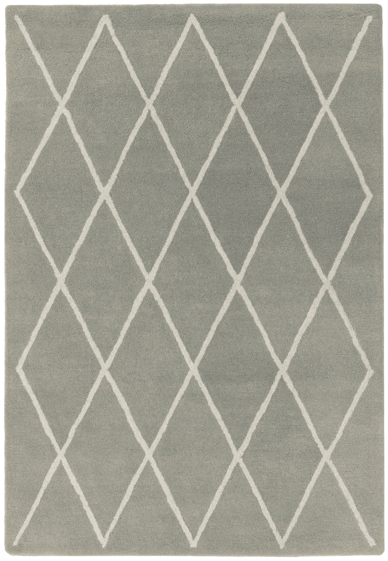 Atmacha Home & Living Rug Albany Diamond Silver Modern Rug