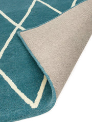 Atmacha Home & Living Rug Albany Diamond Teal Modern Rug