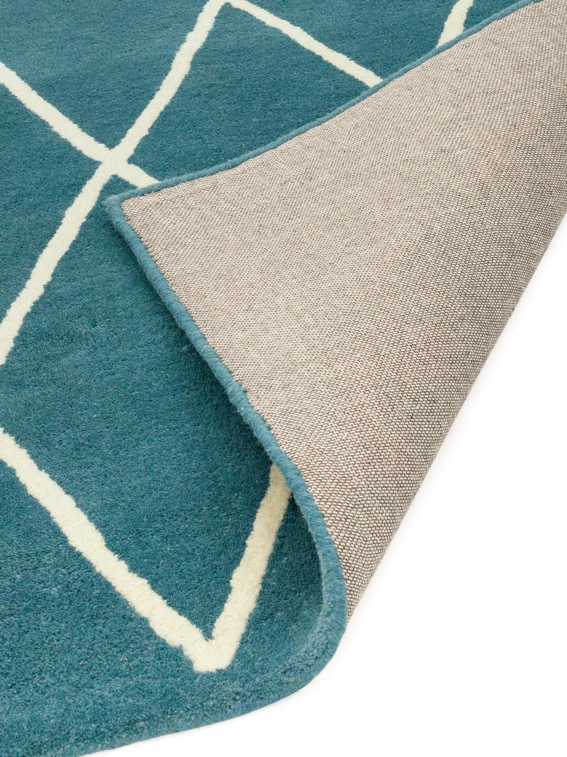 Atmacha Home & Living Rug Albany Diamond Teal Modern Rug