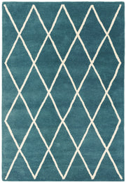 Atmacha Home & Living Rug Albany Diamond Teal Modern Rug