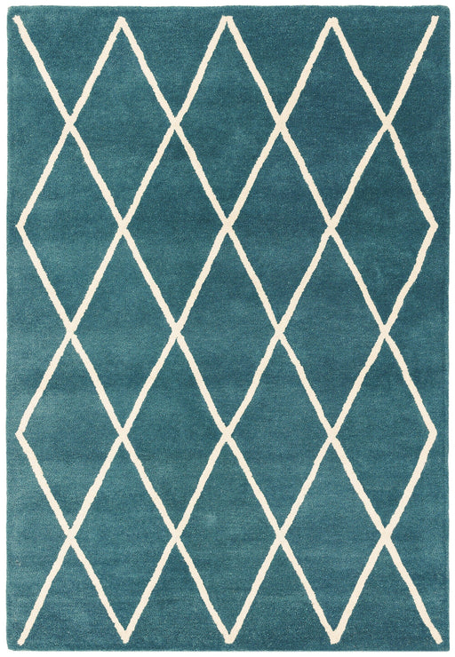 Atmacha Home & Living Rug Albany Diamond Teal Modern Rug