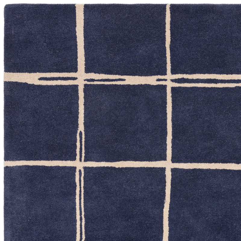 Atmacha Home & Living Rug Albany Grid Marine Rug Modern Rug