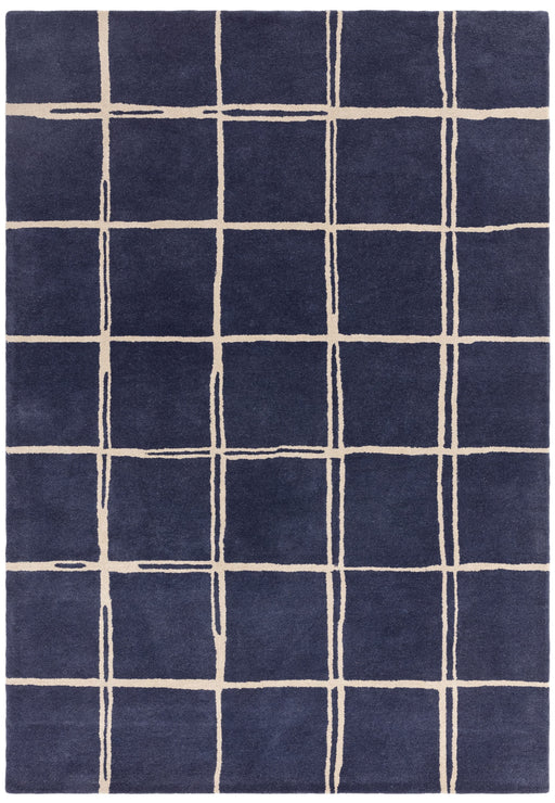 Atmacha Home & Living Rug Albany Grid Marine Rug Modern Rug