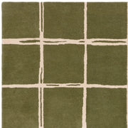 Atmacha Home & Living Rug Albany Grid Olive Rug Modern Rug