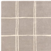 Atmacha Home & Living Rug Albany Grid Silver Rug Modern Rug