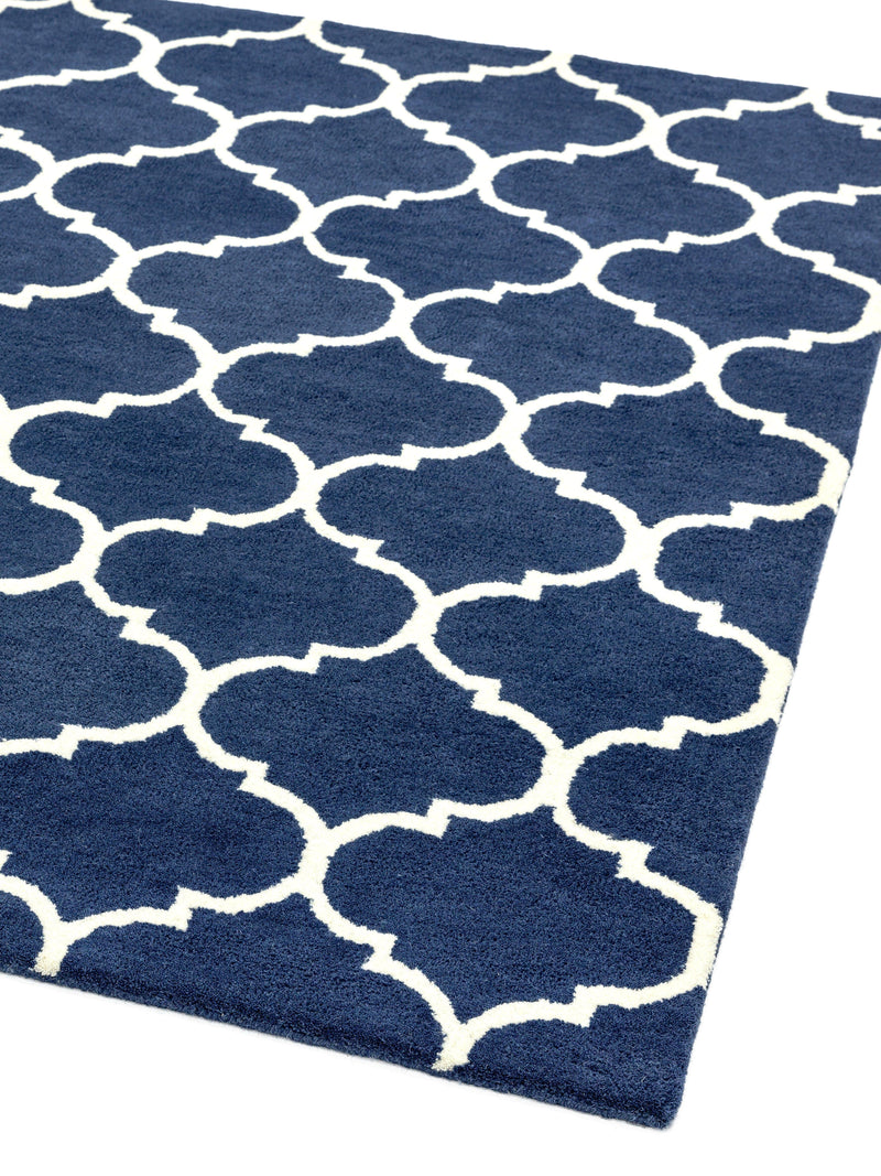 Atmacha Home & Living Rug Albany Ogee Blue Modern Rug