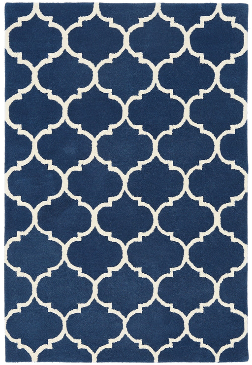 Atmacha Home & Living Rug Albany Ogee Blue Modern Rug