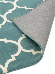 Atmacha Home & Living Rug Albany Ogee Duck Egg Modern Rug
