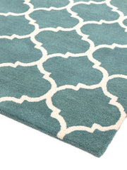Atmacha Home & Living Rug Albany Ogee Duck Egg Modern Rug