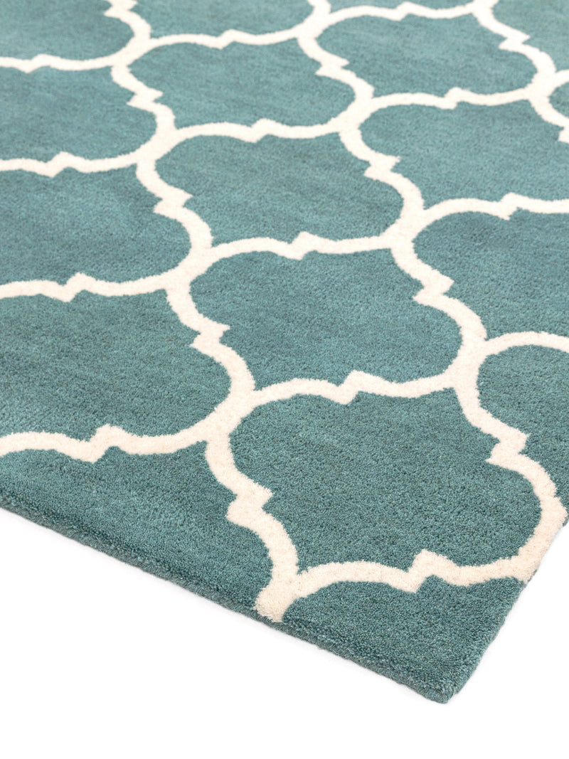 Atmacha Home & Living Rug Albany Ogee Duck Egg Modern Rug