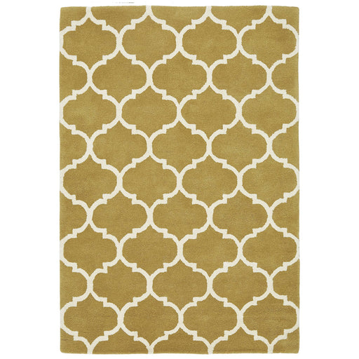 Atmacha Home & Living Rug Albany Ogee Ochre - Yellow/Gold - Modern Rug