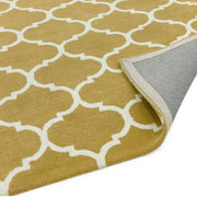 Atmacha Home & Living Rug Albany Ogee Ochre - Yellow/Gold - Modern Rug