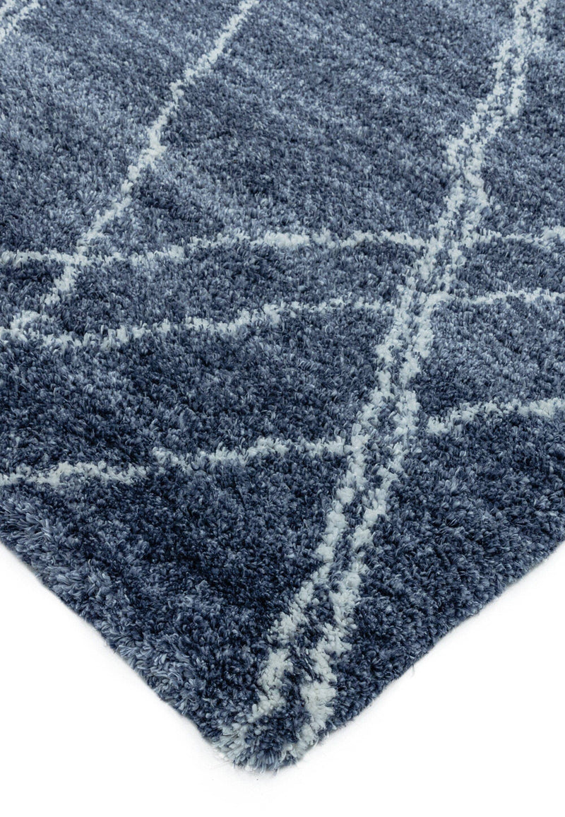 Atmacha Home & Living Rug Alto AL01 Blue & Cream Boho Rug