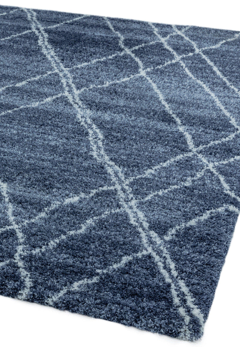 Atmacha Home & Living Rug Alto AL01 Blue & Cream Boho Rug