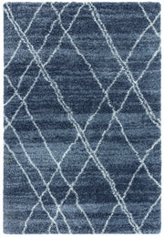 Atmacha Home & Living Rug Alto AL01 Blue & Cream Boho Rug