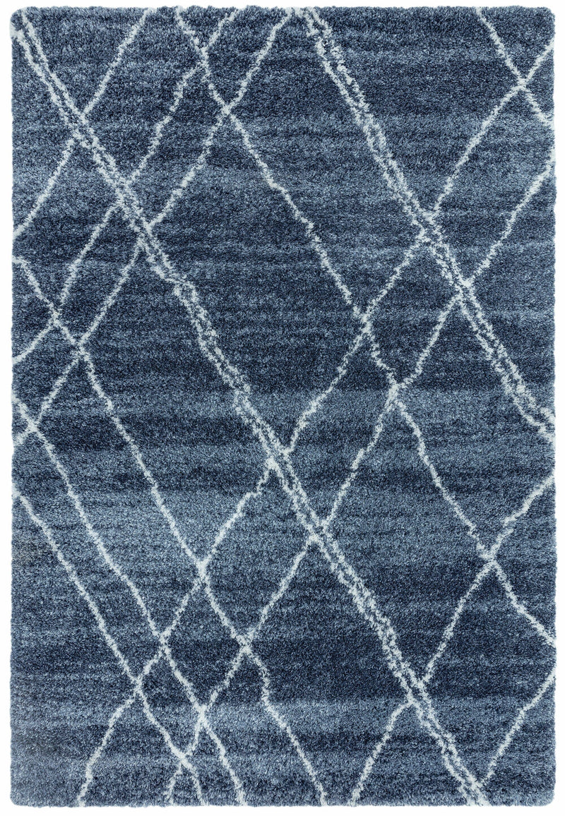 Atmacha Home & Living Rug Alto AL01 Blue & Cream Boho Rug