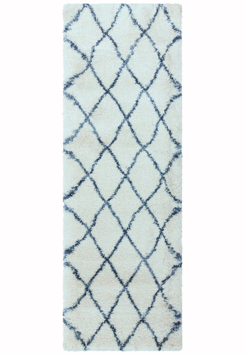 Atmacha Home & Living Rug Alto AL03 Cream & Blue Boho Rug