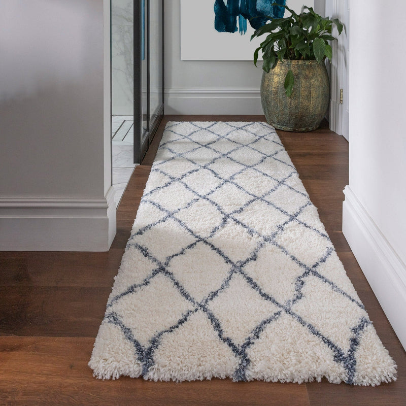 Atmacha Home & Living Rug Alto AL03 Cream & Blue Boho Rug