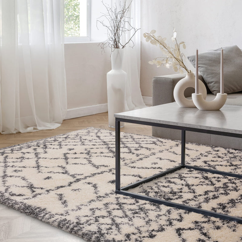Atmacha Home & Living Rug Alto AL04 Cream & Grey Boho Rug