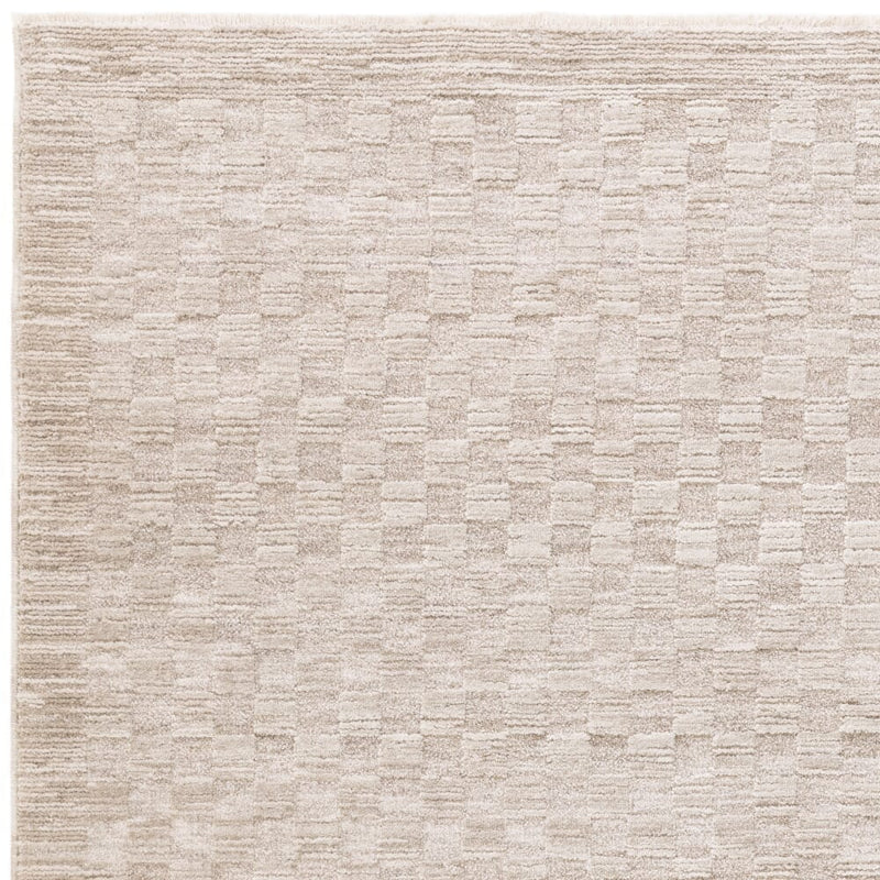 Atmacha Home & Living Rug Antibes AN03 White/Grey Grid Modern Rug