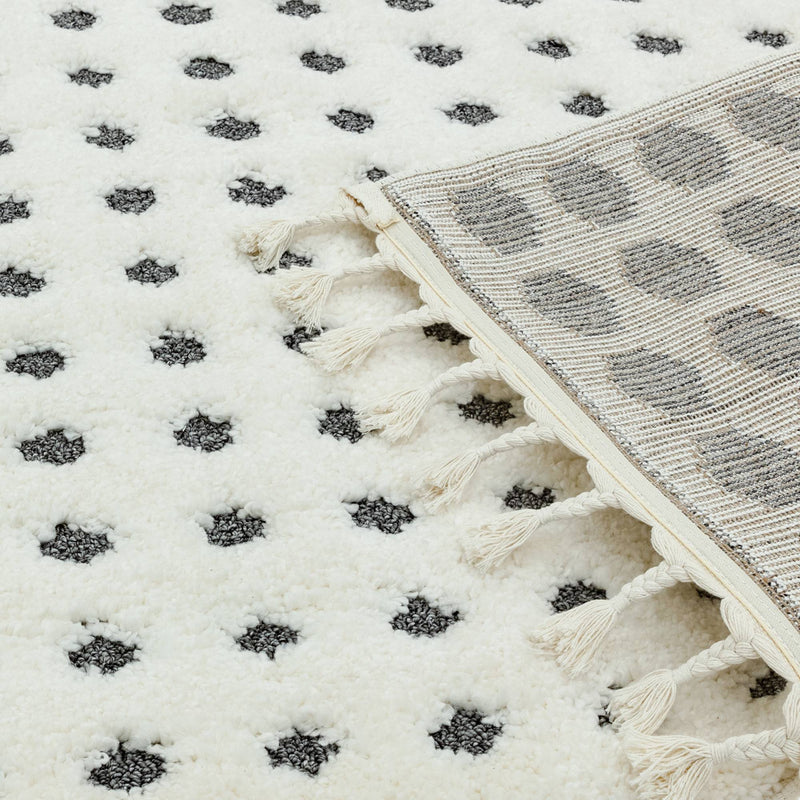 Atmacha Home & Living Rug Ariana AR05 Dotty Grey - Monochrome - Moroccan Rug