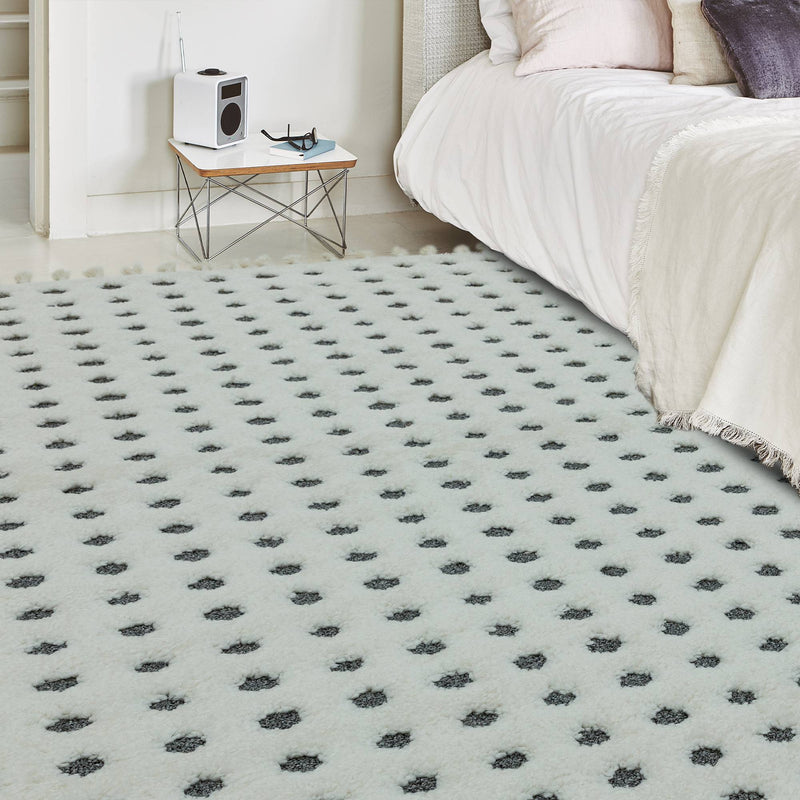 Atmacha Home & Living Rug Ariana AR05 Dotty Grey - Monochrome - Moroccan Rug
