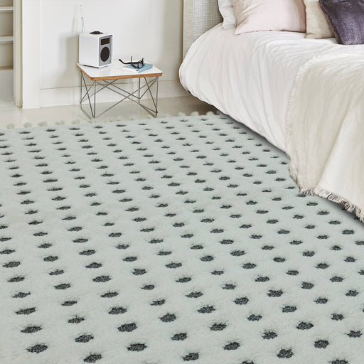 Atmacha Home & Living Rug Ariana AR05 Dotty Grey - Monochrome - Moroccan Rug