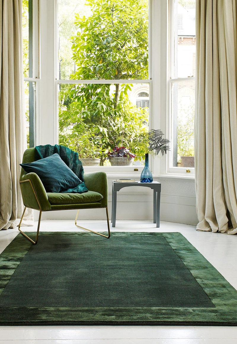 Atmacha Home & Living Rug Ascot Green Plain Rug