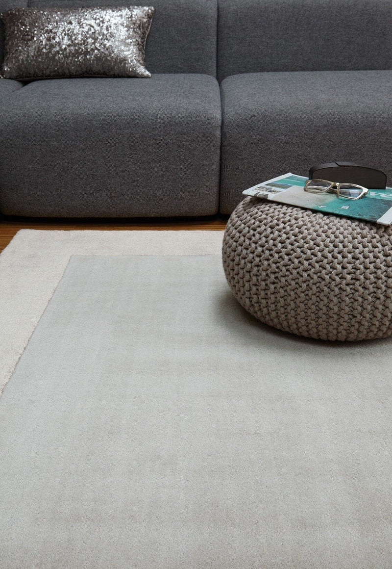 Atmacha Home & Living Rug Ascot Silver Plain Rug