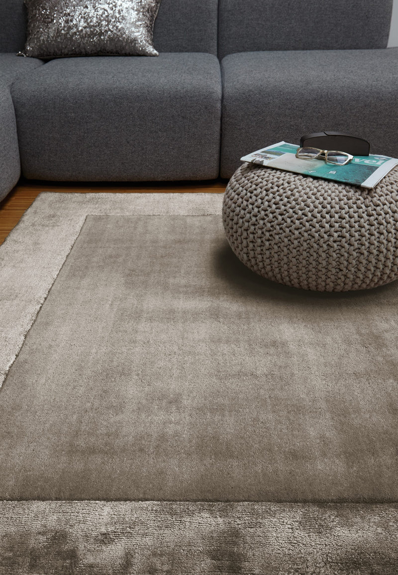 Atmacha Home & Living Rug Ascot Taupe Plain Rug